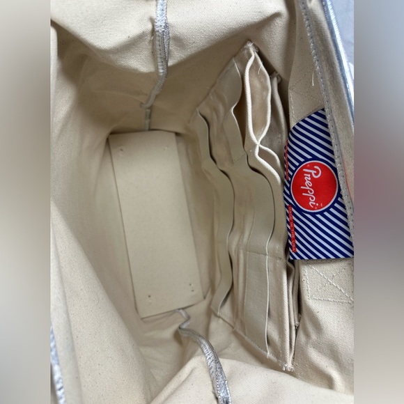 HTF Genuine The Prepster Emergency Backpack fireproof silver metallic - Picture 15 of 16